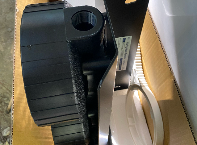 Whole home filter - inlet and oulet
